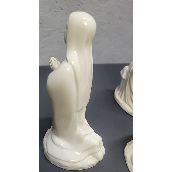 VTG 70s Holland Mold Ceramic Glazed Nativity Mary Joseph Baby Jesus Religious - Picture 6 of 16